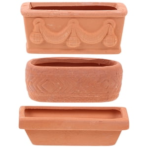 Shisuyan 3pcs Mini Pots de fleurs en argile Terracotta Petit pots de cactus Petit pot de planteur succulent pour la maison