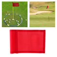 thumbnail image 4 of Almencla Drapeau de Golf Rouge avec Tube Inséré, Marqueur de Drapeau Vert pour Mise en Place, Drapeau d'Entraînement de Golf, 4 of 8