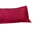 thumbnail image 3 of jifeng Solid Color Luxury Silk Long Pillow Case Cover Red 48x120cm, 3 of 7