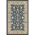 thumbnail image 1 of Unique Loom Kashan Traditional Floral Area Rug, 5 x 8 Feet, Navy Blue/Ivory, 1 of 2