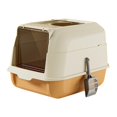 thumbnail image 2 of Cat Litter Box with Lid, Cat Litter Box with Hood, Large Covered Litter Box, Cat Orange, 2 of 8