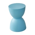 thumbnail image 4 of Lipstore Round Foot Stool Modern Shoe Changing Stool for Nursery Living Room Playroom Bright Blue, 4 of 8