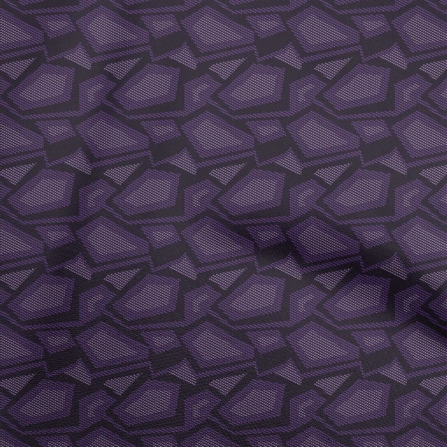oneOone Cotton Cambric Violet Fabric Abstract Fabric For Sewing Printed Craft Fabric By The Yard 42 Inch Wide