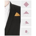 thumbnail image 3 of INSPIRE CHIC Men's Cotton Handkerchiefs Solid Color Pocket Square for Men Light Brown One Size, 3 of 4