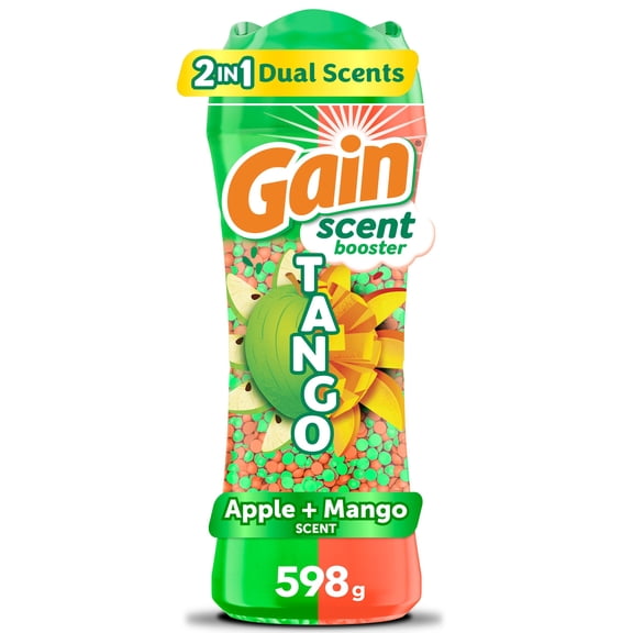 Gain Tango 2-in-1 Laundry Scent Booster Beads, Apple and Mango Scent, Laundry Beads with Dual Scents Plus All Day Freshness