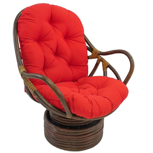 48-inch by 24-inch Solid Twill Swivel Rocker Cushion
