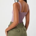 thumbnail image 4 of Timegard Going out Tank Top for Women Ruched V Neck Slim Comfy Knit Tee Sleeveless Top Solid Color, 4 of 5
