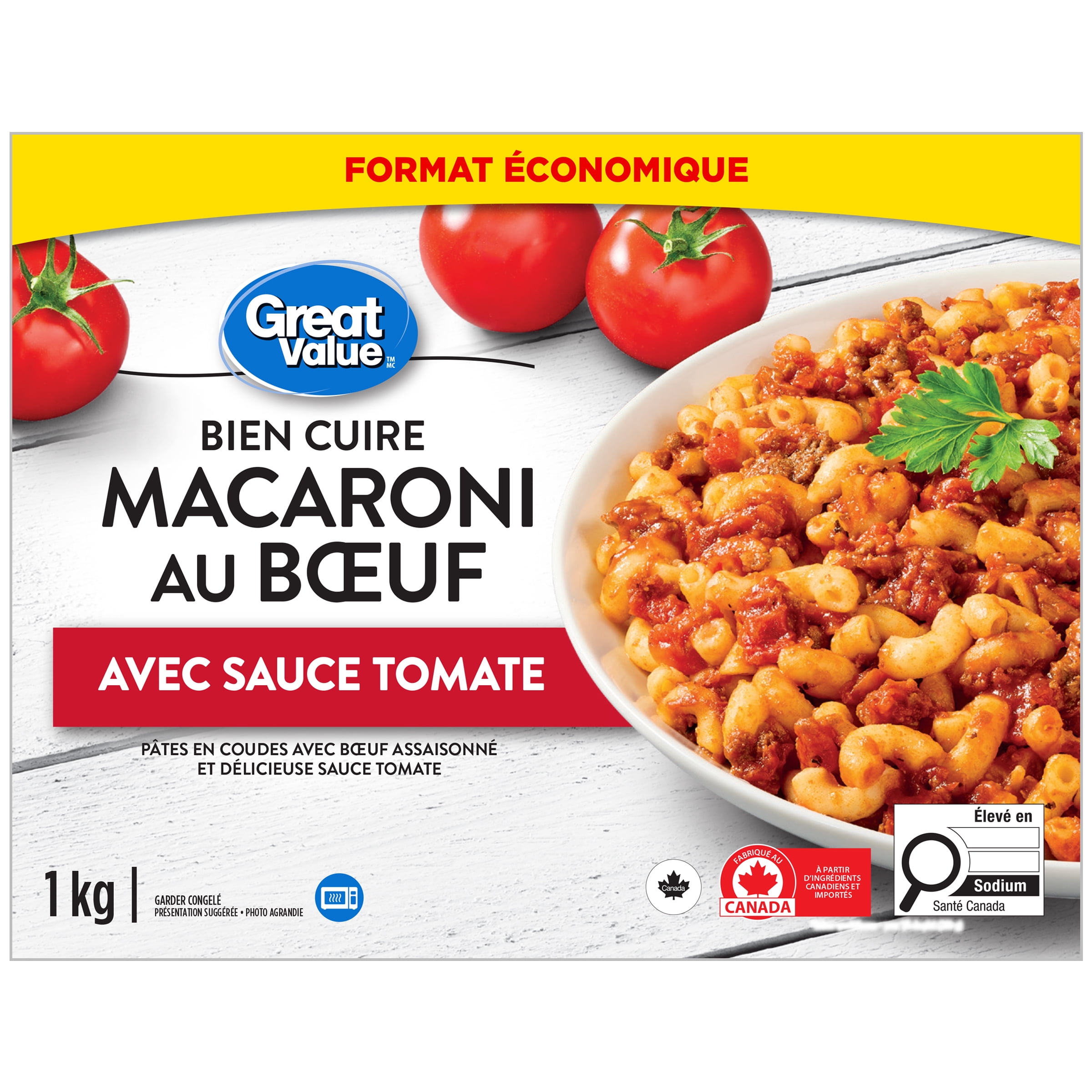 Great Value Hearty & Wholesome Macaroni & Beef with Tomato Sauce