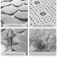 thumbnail image 4 of TopLLC Memory Foam Bathroom Rug,Thick Microfiber Cobblestone Embossed Floor Mat,Non-Silp Super Absorbent Bath Rugs Machine Washable Soft and Cozy Carpet for Showers Bathtub (19.7x59 inch), 4 of 5