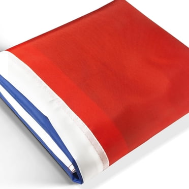 Anley EverStrong Series France Flag 3x5 Foot Heavy Duty Nylon - Embroidered and Sewn Stripes - French National Banner Flags