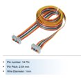 thumbnail image 3 of Unique Bargains 1 Pcs 14 Pin Flat Rainbow Ribbon Cable FC/FC Female Connector 4.9FT 2.54mm Pitch Breadboard Jumper Wires, 3 of 4