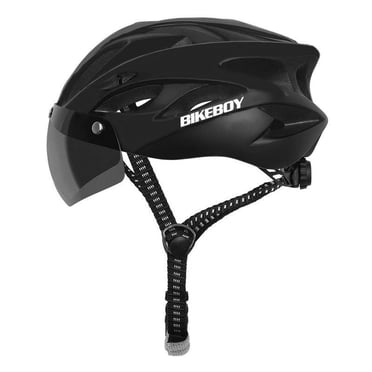 Agiferg Casque de Cyclisme avec Lunettes Casque de Vélo Monobloc Accessoires de Vélo de Montagne