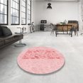 thumbnail image 4 of Ahgly Tapis Rectangulaire Lavable en Machine Intérieur Transitionnel Rouge Pastel Rose, 7 Pieds x 9 Pieds, 4 of 7