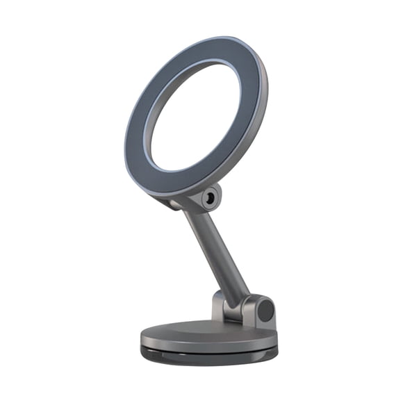 Magnetic Car Phone Holder, Dashboard Phone Mount, Suction Cup Phone Bracket, Hands-Free Navigation Holder, 360 Rotation Adjustable Vehicle Mount for GPS Driving