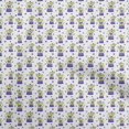 thumbnail image 1 of oneOone Rayon White Fabric Circus Sewing Material Print Fabric By The Yard 56 Inch Wide-aE, 1 of 5