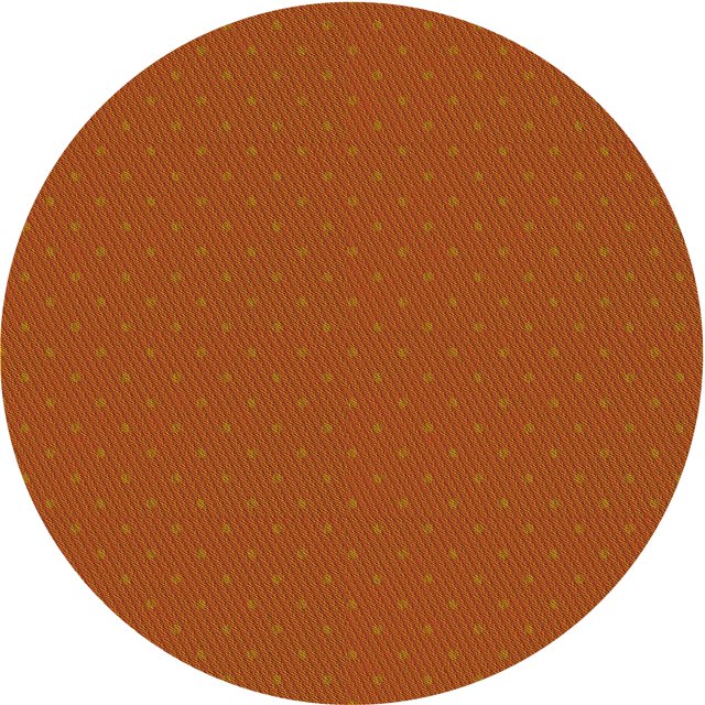 Ahgly Company Tapis d'Intérieur Ronds Transitionnels Lavables à la Machine Orange Rouge Orange, 3 Pieds Rond