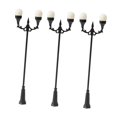 thumbnail image 3 of jiaping 3 Pieces Model Railway Lamps Miniature Pole Street Lamp Scene Lighting Decor for white, 3 of 8