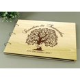 thumbnail image 2 of Mr And Mrs Personalized Name And Date Wedding Tree Guest Book Photo Albums Scrapbook, 2 of 6