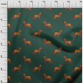 thumbnail image 2 of oneOone Georgette Viscose Fabric Horse Block Printed Craft Fabric BTY 42 Inch Wide, 2 of 4