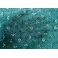 thumbnail image 4 of oneOone Cotton Silk Turquoise Blue Fabric Texture & Triangle Geometric Sewing Material Print Fabric By The Yard 42 Inch Wide, 4 of 4