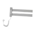 thumbnail image 3 of veasfak Electric Heated Towel Rack Wall Mounted Warming Rack for Shower Bathroom SPA silver, 3 of 9