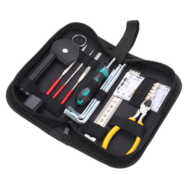 LOVEVER 1 Ensemble Outils de Réparation de Guitare Fournitures de Changement de Corde Outils de Guitare
