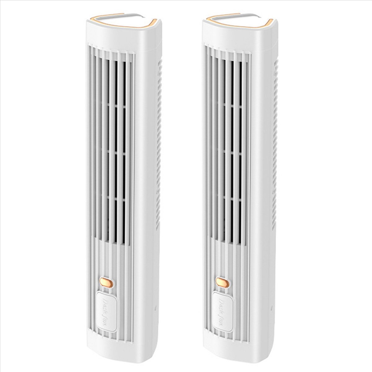 2X Automatic Remote Air Conditioner, USB Personal Air Conditioner Mini Conditioner with 3-Speed Electric Fan White,2 x mini air conditioner,White