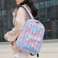 thumbnail image 4 of MesaSe Large Capacity Fashionalbe Commuter HStudent Backpack Korean BackPack(red), 4 of 9