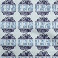 thumbnail image 1 of oneOone Polyester Spandex Medium Blue Fabric Ocean Text With Texture Sewing Material Print Fabric By The Yard 56 Inch Wide, 1 of 4