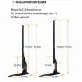 thumbnail image 2 of 37-65 inch TV stand TV stand universal height adjustable holder DE, 2 of 5