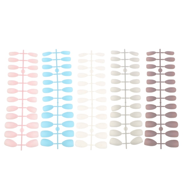 120pcs False Nail Pure Color Fake Nail Tips Fake Nail Patch Nail Art Supplies