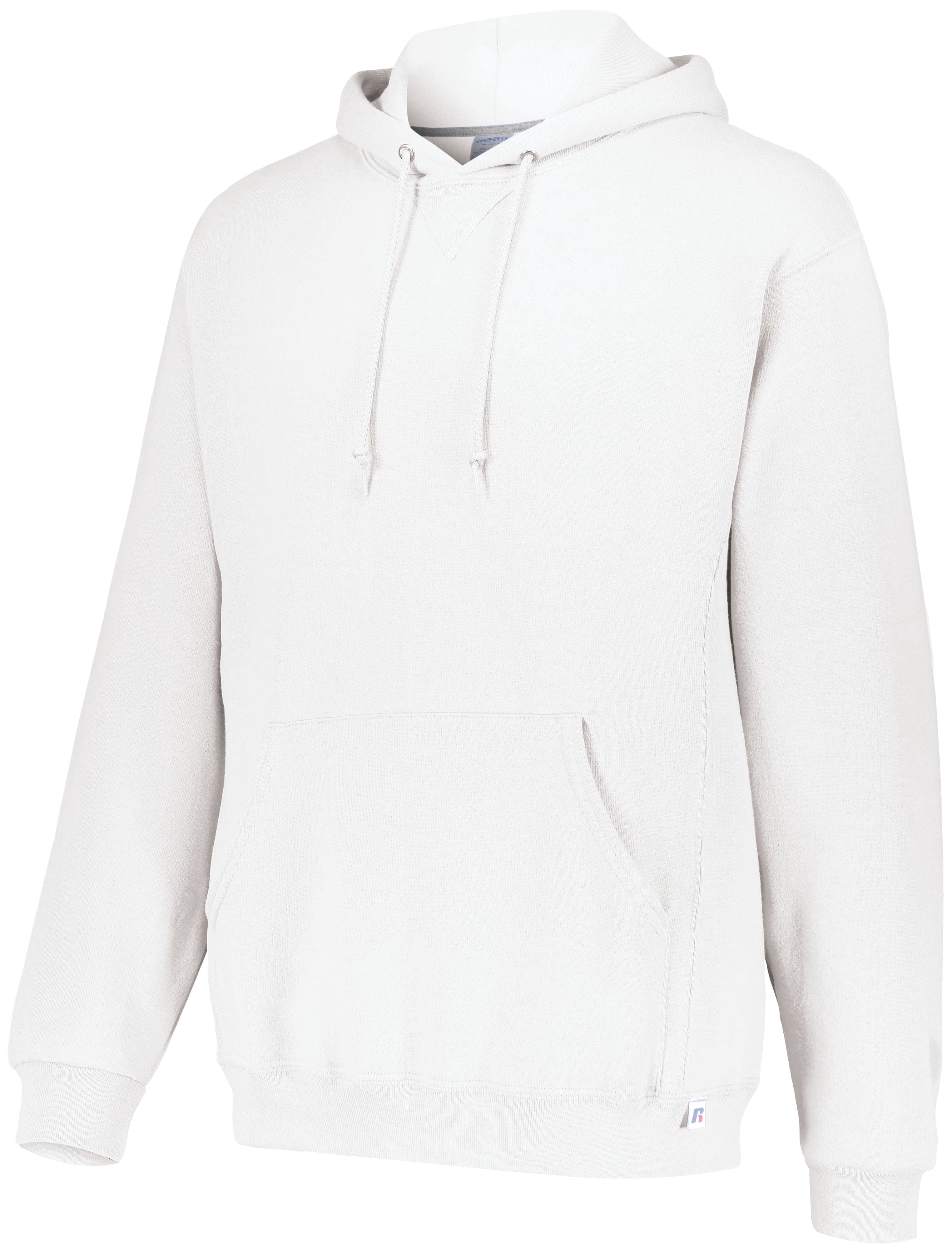 Russell Athletic Dri Power Hooded Sweatshirt, XL, White