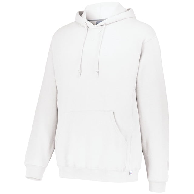 Russell Athletic Dri Power Hooded Sweatshirt, L, White