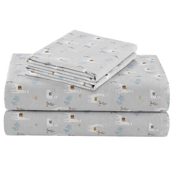 Comfort Spaces 100% Cotton Sheets Queen, Breathable, Naturally Cool Cotton Sheets, Soft Cotton Bed Sheets with 14" Elastic Pocket Fits up to 16" Mattress, All Seasons Sheet Set,
