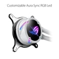 thumbnail image 4 of ASUS ROG Strix LC II 360 ARGB White Edition All-in-one AIO Liquid CPU Cooler 360mm Radiator, Intel LGA1700, 115x/2066 and AMD AM4/TR4 Support, Triple 120mm 4-pin PWM Addressable RGB Radiator Fans, 4 of 5