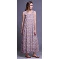 thumbnail image 2 of Bimba Robe de Nuit en Rayonne pour Femmes Maxi Imprimée Tenue de Sommeil Robe de Nuit-2x, 2 of 5