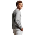 thumbnail image 2 of Russell Athletic Essential 60/40 Performance Long Sleeve T-Shirt, S, Oxford, 2 of 2