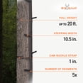 thumbnail image 3 of Big Game Hunting Quick Stick Steel Ladder Tree Climbing System, 20 Foot (2 Pack), 3 of 9