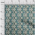 thumbnail image 1 of oneOone Georgette Viscose Fabric Leaves & Floral Block Print Fabric BTY 42 Inch Wide, 1 of 4