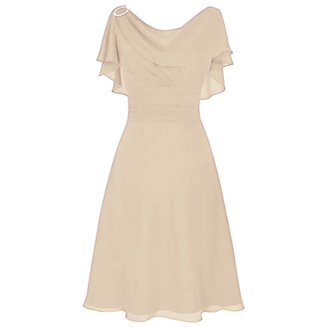 RKSTN Robes d'Invitée de Mariage pour Femmes Formelles Demoiselle d'Honneur Taille Haute Fête Bal Robe de Cocktail
