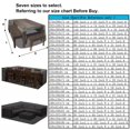 thumbnail image 2 of SHELTUSE Housses pour Meubles de Patio Imperméables, Housse pour Ensemble de Meubles Sectionnels d'Extérieur, Housses pour Table, Chaise et Sofa Rectangulaires, Housse de Protection pour Meubles Anti-Poussière Grande 50+ Tailles Disponibles, 2 of 6