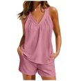 thumbnail image 1 of Japceit Ensembles de Pyjama pour Femmes 2 Pcs Femmes Maison Mode Décontractée de Pâques Hauts et Pantalons Imprimés Ensemble de Pyjama à Manches Courtes avec Poches, 1 of 9