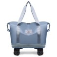 thumbnail image 1 of Large Capacity Travel Bag with Wheels, Universal Wheel Removable, Expandable Foldable Duffle Bag, 1 of 7