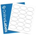 thumbnail image 1 of 2.5 x 1.5 Oval Labels - Permanent, White Matte - Address, Organization, Packaging Labels - Pack of 18,000 Labels, 1,000 Sheets - Inkjet/Laser Printers - Online Labels, 1 of 4
