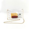 thumbnail image 1 of PVC Transparent Shopping Bag Fashion Rivets Commute Bag Chain Travel Small Purse, 1 of 10