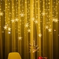 thumbnail image 1 of Staron 13ft Christmas Lights, LED Snowflake String Lights Party Wedding Holiday Indoor Outdoor Christmas Tree Decorations, 1 of 2