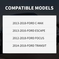 thumbnail image 4 of KARPAL 603382 Réservoir d'Expansion de Récupération de Liquide de Moteur Compatible avec 2013-2018 Ford C-Max 2013-2016 Ford Escape 2012-2018 Ford Focus 2014-2018 Connexion de Transit, 4 of 4