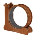 thumbnail image 1 of GROWTH TANK Roue pour Chat Exerciseur Tapis Roulant en Bois avec Tapis Facile à Installer Brun, 1 of 9