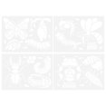thumbnail image 1 of 4 Sheets Insect Growth Cycle Stencil Plastic Painting Drawing Stencil for Kids, 1 of 8