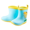 thumbnail image 1 of Toddler Infant Kids Baby Girls And Boys Cute Cartoon Dinosaur Rain Boots, 1 of 9